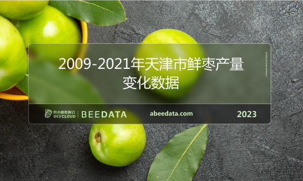 2009-2021年天津市鲜枣产量变化数据