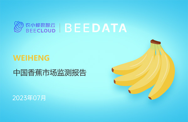 《农小蜂：中国香蕉市场动态监测（2023年7月）》