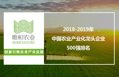 2018-2019年中国农业产业化龙头企业500强排名