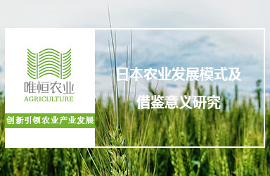 《唯恒农业：日本农业发展模式及借鉴意义研究》