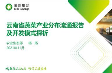 《云南省蔬菜产业分布流通报告及开发模式探析》