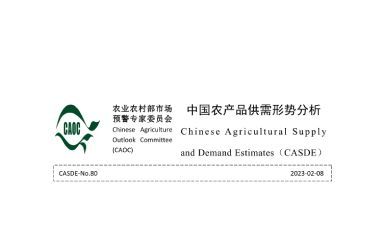 《2023年2月中国农产品供需形势分析（CASDE-No.80）》